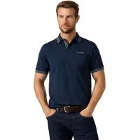 Hackett für Herren. HM5600231 Polo Micro Tip marineblau (XL), Lässig, Baumwolle, Kurzarm