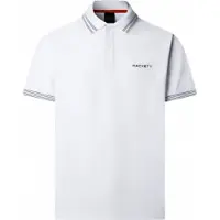 Hackett London für Herren. HM5600231 Polo Micro Tip weiß (S), Lässig, Baumwolle, Kurzarm