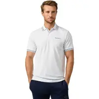 Hackett für Herren. HM5600231 Polo Micro Tip weiß (XL), Lässig, Baumwolle, Kurzarm