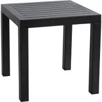 BellaFurn Beistelltisch – Elegant – Wetterbeständig – Hochwertiges Material: Schwarz