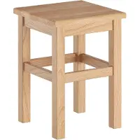 Markenlos Massiver Sitzhocker aus natürlichem Buchenholz, 32 x 32 x 45 cm