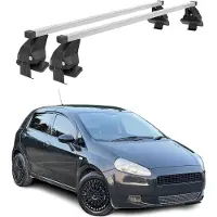 Menabo Dachträger für Fiat Grande Punto 2005-2012 3tür 50kg Stahl Silber 2x