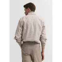 Bugatti Langarmhemd "Modern Fit" Modern Fit Oxford Karo Button-Down