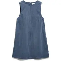 Armedangels CORD-MINI-KLEID MIT RUNDHALS | Bio-Baumwoll Mix - blau (M)