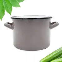 Tragar Emaliowany Stalowy Garnek Tradycyjny Kuchenny 14cm 1.6L