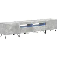 Syfax LED-TV-Schrank BREDA 3 stk. Betongrau Holzwerkstoff