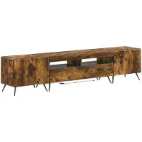 Syfax LED-TV-Schrank BREDA 3 stk. Raucheiche Holzwerkstoff