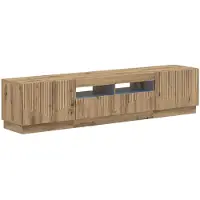 Syfax LED-TV-Schrank HOORN 3 stk. Artisan-Eiche Holzwerkstoff