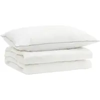 vidaXL 90% Gänsedaunen Bettwäsche-Set FULDA 2 stk. 150 x 200 cm Sommer