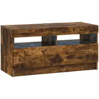 Syfax LED-TV-Schrank Raucheiche Holzwerkstoff