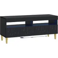 Syfax LED-TV-Schrank Schwarz Holzwerkstoff