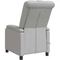 vidaXL Massage Relaxsessel Wolkengrau Stoff