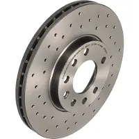 Brembo Bremsscheibe 09.7629.1X, vorne, gelocht, belüftet, perforiert, 1 Stück