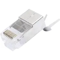 Pni Cat 7s Ftp Rj45-stecker 10 Einheiten Silber Silber One Size