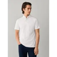 Hackett London für Herren. HM5600197 Poloshirt Jersey Kurzarm klassische Passform gebrochenes Weiß (S), Lässig, Baumwolle