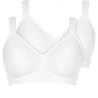 Viania Minimizer-BH "2er Pack Minimizer Soft-BH Basic", Damen, Gr. 95, Cup C, weiß, Obermaterial: 85% Polyester PES. 13% Polyamid PA. 2% Elasthan EL., BHs Minimizer-BH