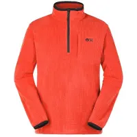 Picture - Weavy 1/4 Grid Fleece - Fleecepullover Gr M rot