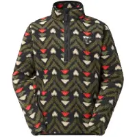Picture - Kimag Printed 1/4 Fleece - Fleecepullover Gr L oliv
