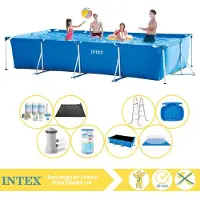 Intex Rechteckiger Frame Pool - 450x220x84 cm - 9-teilig S30297