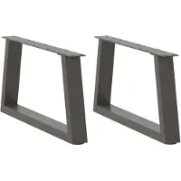 vidaXL Couchtischbeine V-Form 2 Stück Anthrazit 60x(30-31,3) cm Stahl