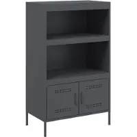 vidaXL Highboard Anthrazit 68x39x113 cm Stahl
