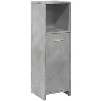 vidaXL Badezimmerschrank Betongrau 30x30x95 cm Holzwerkstoff