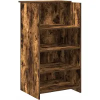 vidaXL Empfangstheke Räuchereiche 55x50x103,5 cm Holzwerkstoff