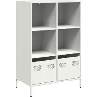 vidaXL Highboard Weiß 68x39x103,5 cm Stahl