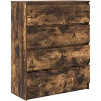 vidaXL Sideboard Räuchereiche 80x35x99 cm Holzwerkstoff