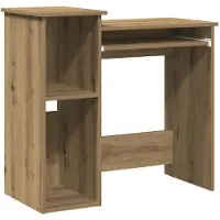 vidaXL Schreibtisch mit Regal Artisan-Eiche 84x40x78cm Holzwerkstoff
