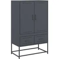 vidaXL Highboard Anthrazit 68x39x111,5 cm Stahl