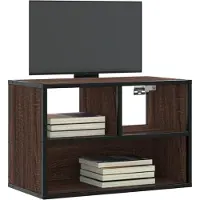 vidaXL TV-Schrank Braun Eiche 60x31x39,5 cm Holzwerkstoff und Metall