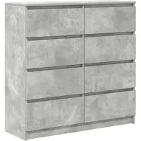vidaXL Sideboard Betongrau 100x35x99 cm Holzwerkstoff