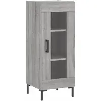 vidaXL Sideboard Grau Sonoma 34,5x34x90 cm Holzwerkstoff