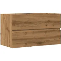 vidaXL Waschbeckenunterschrank Artisan-Eiche 90x38,5x45 Holzwerkstoff