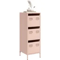 vidaXL Highboard Rosa 39x35x103,5 cm Stahl