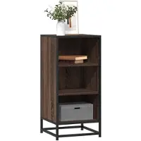 vidaXL Sideboard Braun Eichen-Optik 35,5x35x76 cm Holzwerkstoff Metall