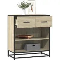 vidaXL Sideboard Sonoma-Eiche 68x35x76 cm Holzwerkstoff