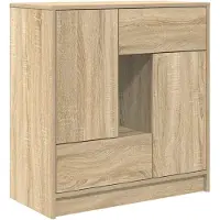 vidaXL Sideboard mit Schubladen und Türen Sonoma-Eiche 70,5x34x74,5 cm