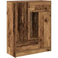 vidaXL Sideboard mit Schubladen und Türen Altholz-Optik 73x31x90 cm