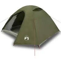 vidaXL Kuppel-Campingzelt 3 Personen Olivgrün Wasserdicht