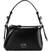 Armani Exchange für Damen. XW002990AF26452UC001 Tasche mit Metallapplikationen und verstellbarem Riemen schwarz (OSFA), Lässig, Polyeste
