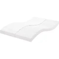 vidaXL Schaumstoffmatratze Weiß 120x210 cm 7-Zonen Härtegrad 20 ILD