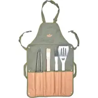 Esschert Design Grillschürze mit Grillbesteck; GT91