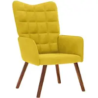 vidaXL Relaxsessel Gelber Samt