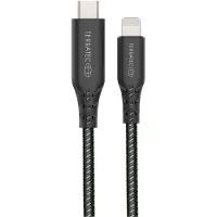 Terratec CHARGE CL2, 2 m, USB C, Lightning, Männlich, Männlich, Schwarz