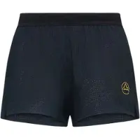 La Sportiva Pure 3' Short M - Leichte Herren-Laufshorts für Berg- und Trailrunning - , Größe:XL, Farbe:K00Y00-Black/Yellow