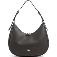 Lacoste Schultertasche Hobo Bag Dark Brown dunkelbraun
