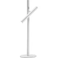 Gea Luce Gealuce GLS Tischleuchte aus mattweißem Aluminium – 5,4 W verstellbare LED-Leuchte mit Druckdimmer, 3000 K, 25° Abstrahlwinkel, IP20