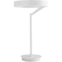 Gea Luce Criseide L Weiße Tischleuchte – 30 W LED Doppelabstrahlung 1500 lm 3000 K, dimmbar per Knopfdruck, Lichtquelle aus Aluminium und Silikon –